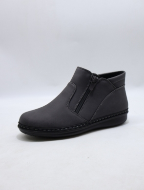 Botki damskie ocieplane na płaskim (36-41) 22T08-3 GREY