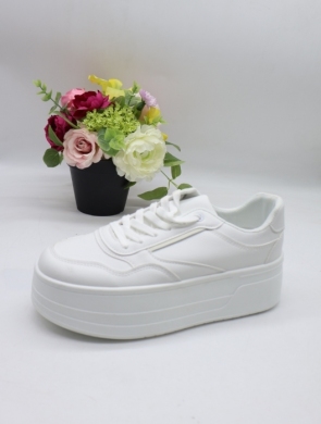 Buty sportowe damskie na płaskim (36-41) 777-16 WHITE