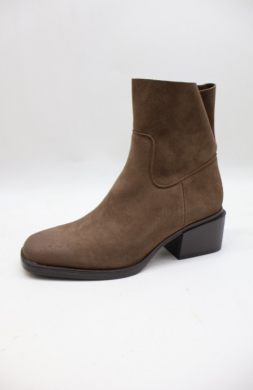 Botki damskie na obcasie (36-41) 9624 KHAKI