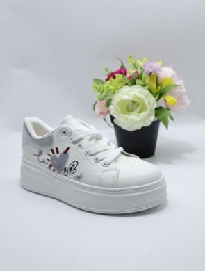 Buty sportowe damskie na płaskim (36-41) EL-008 SILVER