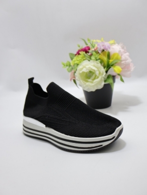 Buty sportowe damskie na płaskim (36-41) EV-23 BLACK