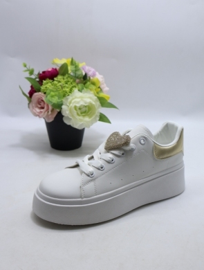 Buty sportowe damskie na płaskim (36-40) Y097 BLACK