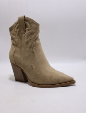 Botki damskie na obcasie (36-41) 7667 KHAKI