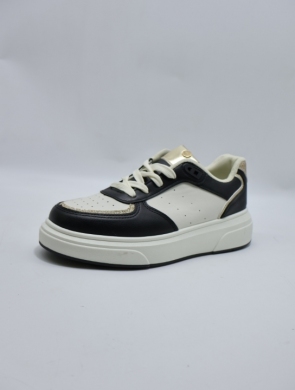 Buty sportowe damskie na płaskim (36-41) 8-87 BLACK