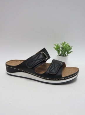 Klapki damskie na koturnie (36-41) W361 BLACK