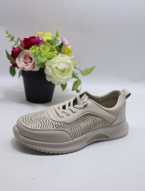 Buty sportowe damskie na płaskim (36-41) BK-620 BEIGE