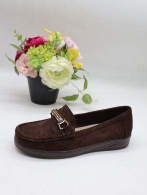 Mokasyny damskie na płaskim (36-41) 5325 BROWN