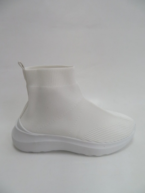 Sneakersy damskie wysokie (36-41) LS611 WHITE