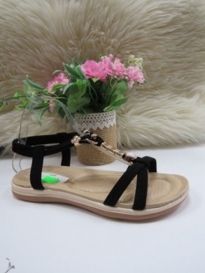 Sandały damskie na płaskim (36-41) FY7001 BLACK