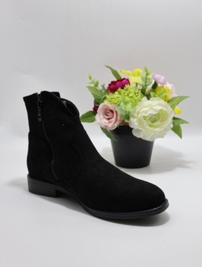 Botki damskie na płaskim (36-41) H192-1 BLACK
