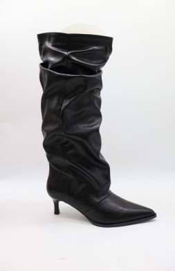 Kozaki damskie na szpilce (36-41) 69038 BLACK