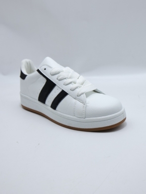 Buty sportowe damskie na płaskim (36-41) D27-3 WHITE/PU