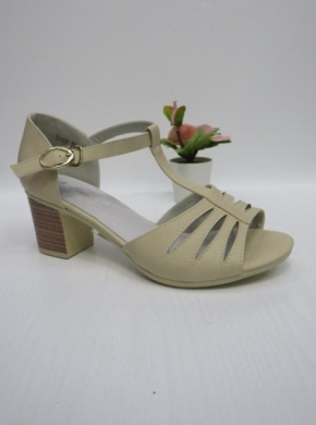 Sandały damskie na obcasie (36-41) 0107 BEIGE