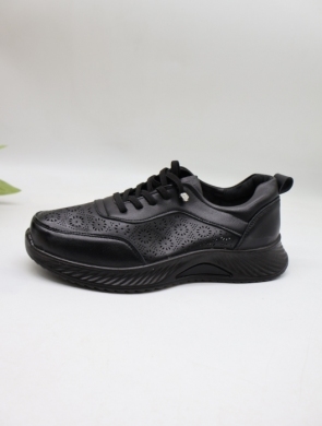 Buty sportowe damskie na płaskim (36-41) BK-619  BLACK