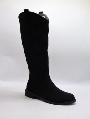 Kozaki damskie na płaskim (36-41) LQ116 BLACK