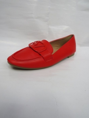 Mokasyny damskie na płaskim (36-41) L-7 RED
