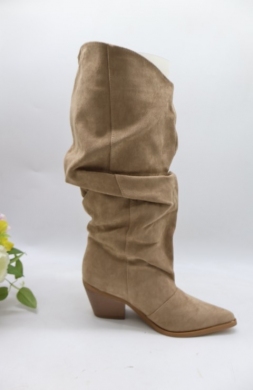 Kozaki damskie na obcasie (36-41) 8569S KHAKI