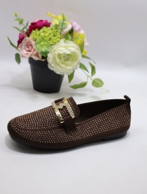 Mokasyny damskie na płaskim (36-41) 2945 BROWN