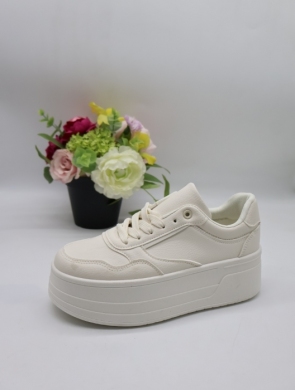 Buty sportowe damskie na płaskim (36-41) 777-16 BEIGE