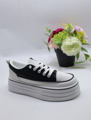 Trampki damskie na płaskim (36-41) A83 BLACK