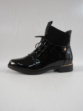 Botki damskie ocieplane na płaskim (36-41) SA127-1 BLACK
