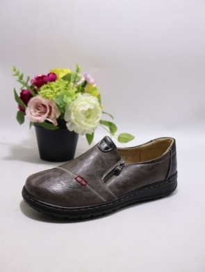 Półbuty damskie na płaskim (36-42) 26131-2 GREY