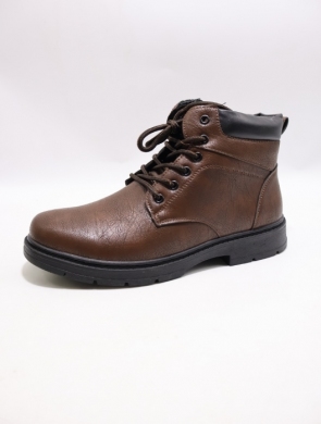 Botki męskie ocieplane (40-46) 31131-3 BROWN