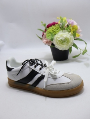 Buty sportowe damskie na płaskim (36-41) 3035 WH/BLACK