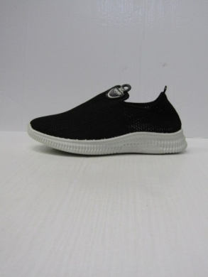 Buty sportowe damskie na płaskim (36-42) 92061 BLACK/WHITE