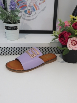 Klapki damskie na płaskim (36-41) M13 PURPLE
