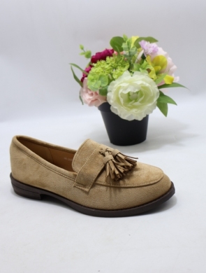 Mokasyny damskie na płaskim (36-41) 8-966 KHAKI