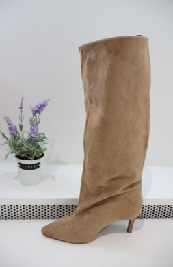 Kozaki damskie na szpilce (36-41) WZ20 KHAKI