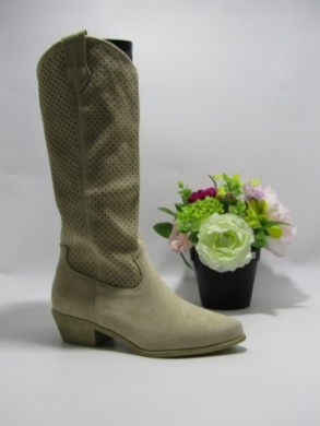 Kozaki damskie na obcasie (36-41) C23-08 BEIGE