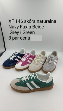 Buty sportowe damskie na płaskim (36-41) XF146 BEIGE