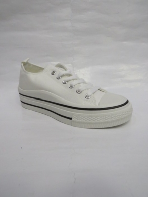 Trampki damskie na płaskim (36-41) AB1786 WHITE