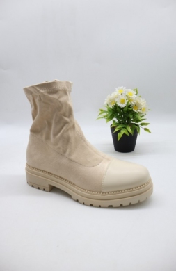 Botki damskie na płaskim (37-41) H33 BEIGE