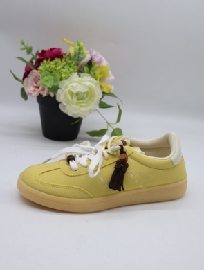 Buty sportowe damskie na płaskim (36-41) 8-256 YELLOW