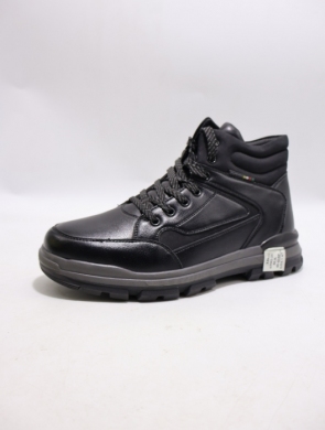 Botki męskie ocieplane (40-45) 63502-21 BLACK