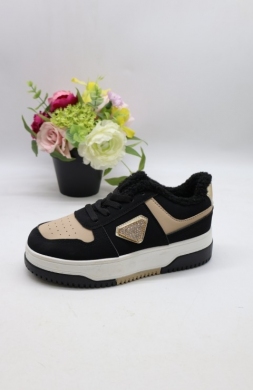 Buty sportowe damskie na płaskim (36-41) LL1980 BLACK