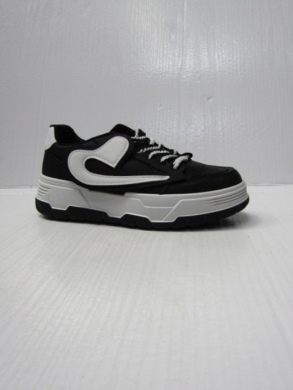 Buty sportowe damskie na płaskim (36-41) 0-1780 BLACK/WHITE