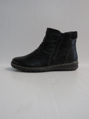 Botki damskie ocieplane na płaskim (36-41) 9676-1 BLACK
