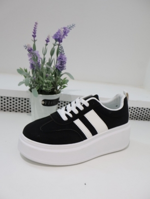 Buty sportowe damskie na płaskim (36-41) 9156 BLACK