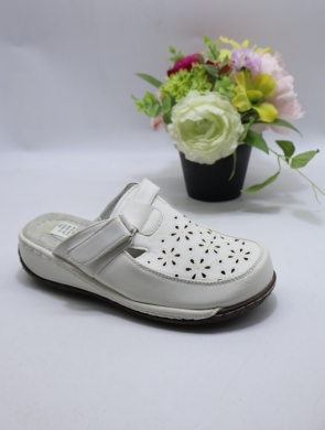 Klapki damskie na płaskim (36-42) 9710 WHITE