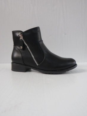 Botki damskie ocieplane na płaskim (36-41) H2091D BLACK