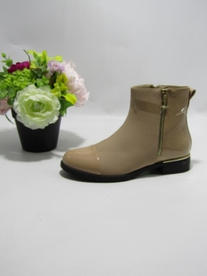 Botki damskie ocieplane na płaskim (36-41) K99195 KHAKI