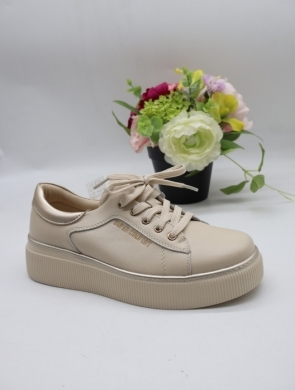 Buty sportowe damskie na płaskim (36-41) 6872 BEIGE