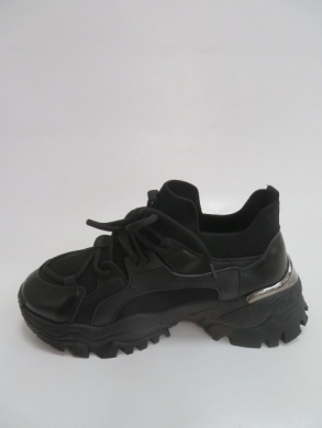 Sneakersy damskie niskie (36-41) J2271  BLACK
