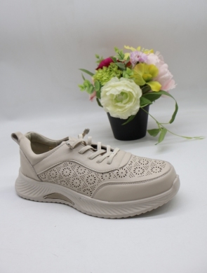 Buty sportowe damskie na płaskim (36-41) BK619 BEIGE