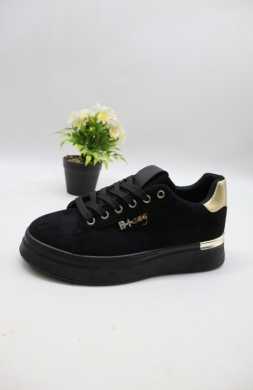 Buty sportowe damskie na płaskim (36-41) 8855 BLACK