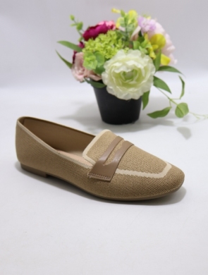 Mokasyny damskie na płaskim (36-41) GF2504 KHAKI